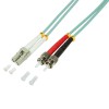 1m Cable Fibra Optica OM3 LC-ST 50/125 MultiModo                                                    