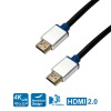 2m Cable HDMI 2.0 con Ethernet HQ 4K Carcasa Aluminio                                               