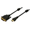 2m Cable HDMI A - DVI-D 18+1 Negro                                                                  