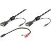 3m Cable VGA + AUDIO (D-sub HD15 + Jack 3,5) M-M                                                    