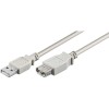 1,8m Cable USB 2.0 A-A Macho-Hembra Beige                                                           