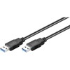 2m Cable USB 3.0 A - A Macho - Macho Negro                                                          