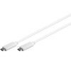 0,5m Cable USB 3.1 Tipo USB-C Color Blanco                                                          