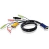 3m USB VGA KVM Cable con Audio                                                                      