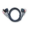 1,8m USB DVI-D Single Link KVM Cable con Audio                                                      