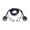 1,8m DVI-D Single Link KVM Cable con Audio                                                          