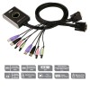 KVM de 2 Puertos USB DVI con Audio                                                                  