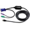 Cable adaptador KVM PS/2-VGA a Cat5e/6 de 4,5 metros                                                