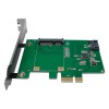 Tarjeta PCI Express de 1 Slot mSATA SDD y 1 SATA HDD                                                
