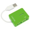 Hub USB 2.0 de 4 Puertos Verde Smile                                                            