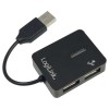 Hub USB 2.0 de 4 Puertos Negro Smile                                                            