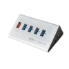 Hub USB 3.0 de 5 puertos (1 de carga rapida), Aluminio                                              