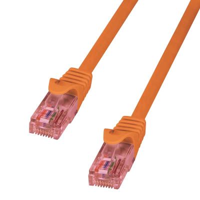 0.25m Latiguillo RJ45 Cat. 6 UTP COBRE LSZH Naranja LogiLink CQ2018U