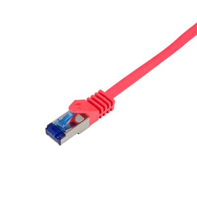 20m Latiguillo UtraFlex RJ45 Cat.6A S/FTP COBRE Rojo, Certificado LogiLink C6A114S