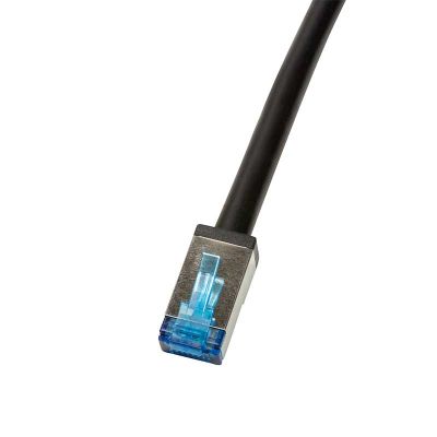 20m Latiguillo RJ45 Cat. 6A S/FTP para Exteriores, LSZH, Negro LogiLink CQ7113S