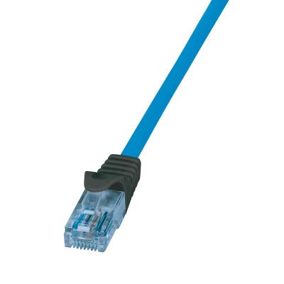 50m Latiguillo RJ45 Cat. 6A U/UTP, 10G / PoE / HDBT Azul LogiLink CPP050