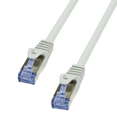 10m Latiguillo RJ45 Cat. 7 S/FTP COBRE PiMF LSHZ Gris LogiLink CQ4092S