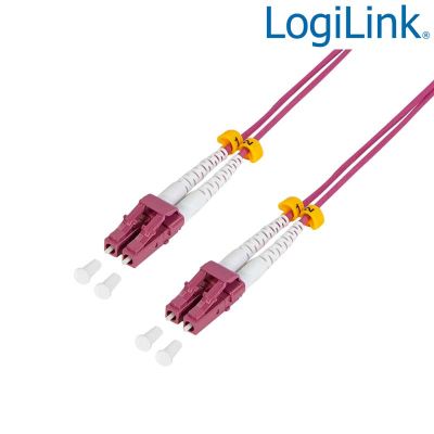 7,5m Cable Fibra Óptica OM4 LC-LC 50/125 MultiModo Duplex LogiLink FP4LC07