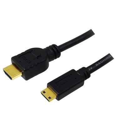 1m Cable HDMI Alta Velocidad  A - C (mini), Negro Logilink CH0021