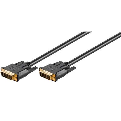 2m Cable DVI-I 24+5 con Ferrita Macho-Macho Negro