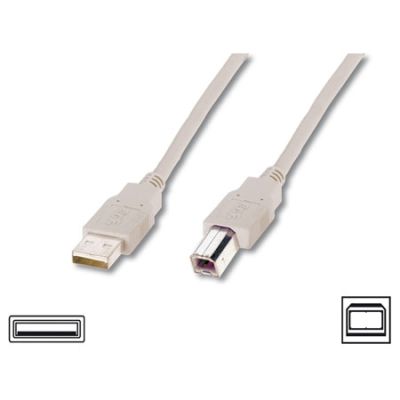 2m Cable USB 2.0 A-B Gris Logilink CU0007