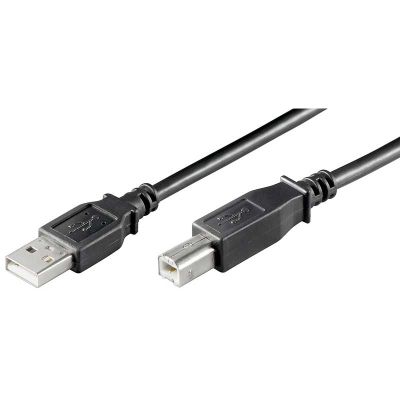2m Cable USB 2.0 A-B Negro Logilink CU0007B