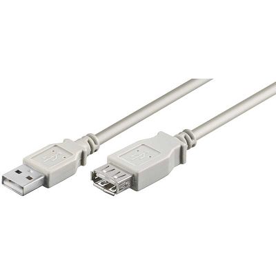 5m Cable USB 2.0 A-A Macho-Hembra Gris Logilink CU0012