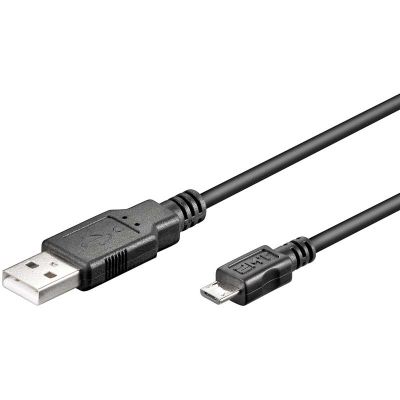 1,8m Cable USB 2.0 A Macho a Micro B Macho, Negro Logilink CU0034