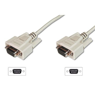 5m Cable NULL MODEM DB9H - DB9H