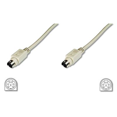2m Cable Teclado-Raton PS/2 MD6 Macho-MD6 Macho
