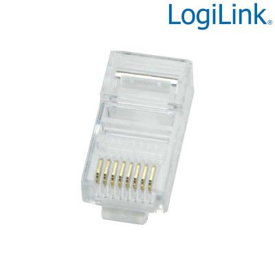 100 Conectores RJ45 Macho UTP Cat5e LogiLink MP0002