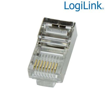 100 Conectores RJ45 Macho FTP Cat5e LogiLink MP0003