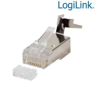 50 Conectores RJ45 Macho FTP Cat.8.1/Cat 6A para cable Cat7, Cat.6A, Cat 8.1 LogiLink MP0033