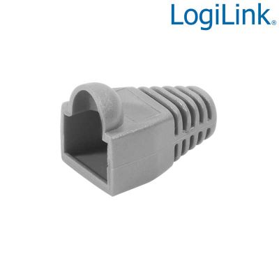 Funda Conector RJ45 Macho Gris (Bolsa 100 pcs) LogiLink MP0005