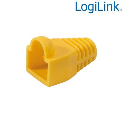 Funda Conector RJ45 Macho Amarillo (Bolsa 100 pcs) LogiLink MP0009
