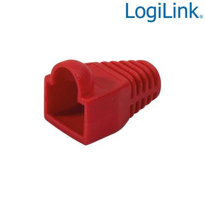 Funda Conector RJ45 Macho Rojo (Bolsa 100 pcs) LogiLink MP0010