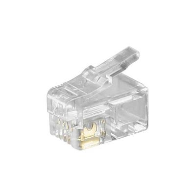 Conector Telefónico RJ10 4/4 (Bolsa 100 pcs) Logilink MP0017