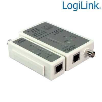 Tester para RJ11/RJ12/RJ45 & BNC, unidad remota LogiLink WZ0011