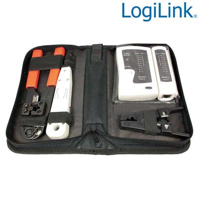 Kit Herramientas + Tester para instalacion redes LogiLink WZ0012