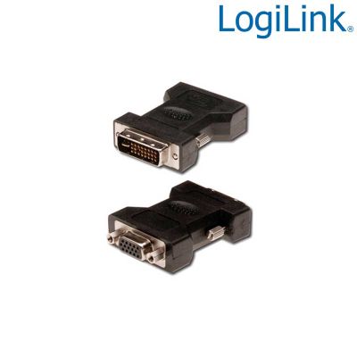 Adaptador DVI-I (24+5) Macho a VGA (15) Hembra Logilink AD0001