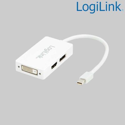 Cable Conversor Mini DisplayPort 1.2 Macho a HDMI-DVI-DP Hembra LogiLink CV0045A