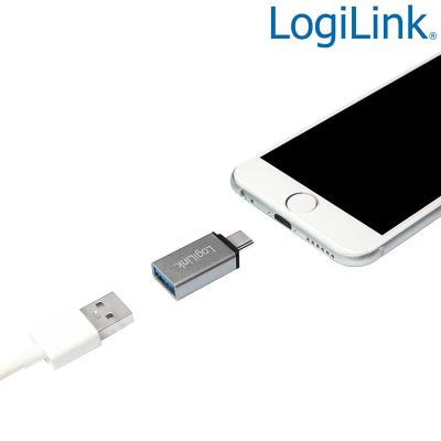Adaptador USB 3.1 Tipo C Macho a USB 3.0 Tipo A Hembra Logilink AU0042