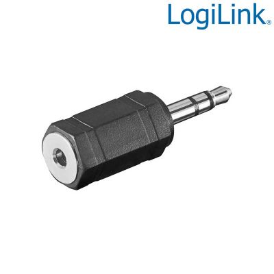 Adaptador de Audio Jack 3,5 Macho a 2,5 Hembra Logilink CA1102