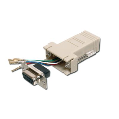 Adaptador Modular RJ45 a DB9 Hembra