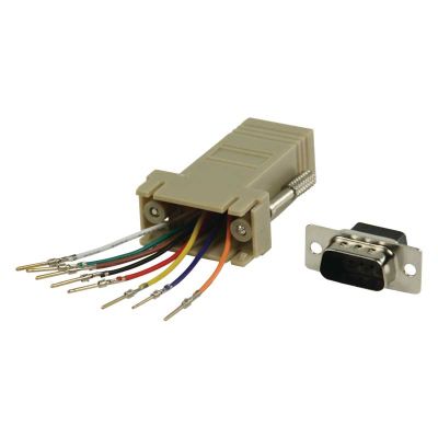 Adaptador Modular RJ45 a DB9 Macho