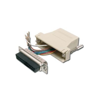 Adaptador Modular RJ45 a DB25 Hembra