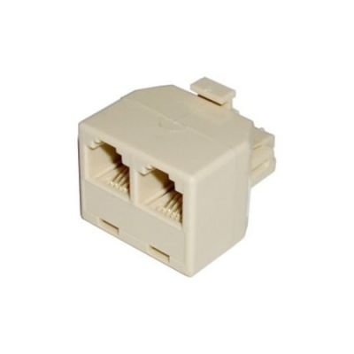 Adaptador Telefónico RJ11 1 Macho a 2 Hembras