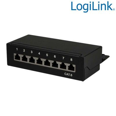 Patch Panel Sobremesa  Cat. 6 FTP 8 puertos, Negro Logilink NP0017B