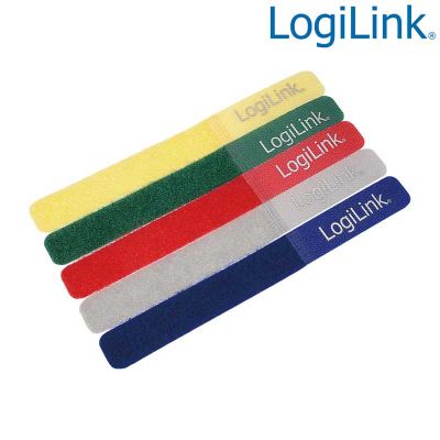 Bridas Velcro de colores ( 5 pcs ) Logilink KAB0008