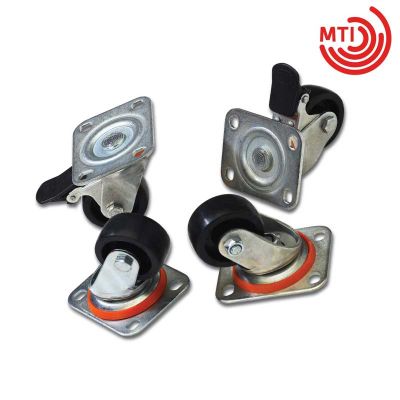 Ruedas multidireccionales (4 unds - 2 con freno) MTI  A11RR0001